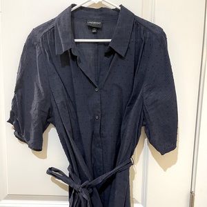 Navy Blue Button Up shirt. 100% Cotton.